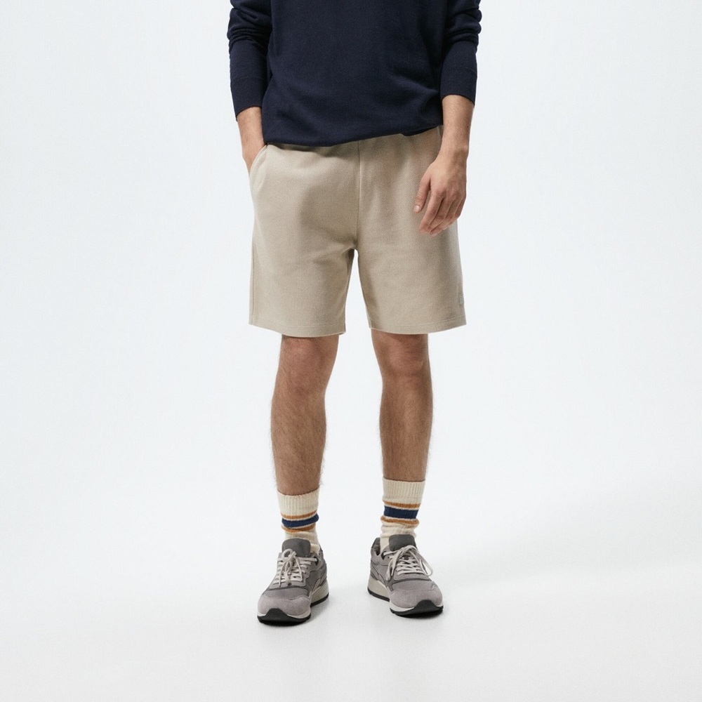 ZARA TEXTURED JOGGER‎ SHORTS